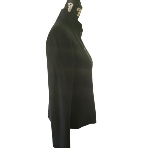 ARMANI COLLEZIONI Women's Navy Blue Textured Blazer Jacket Size 8 Made In Italy - Picture 6 of 12